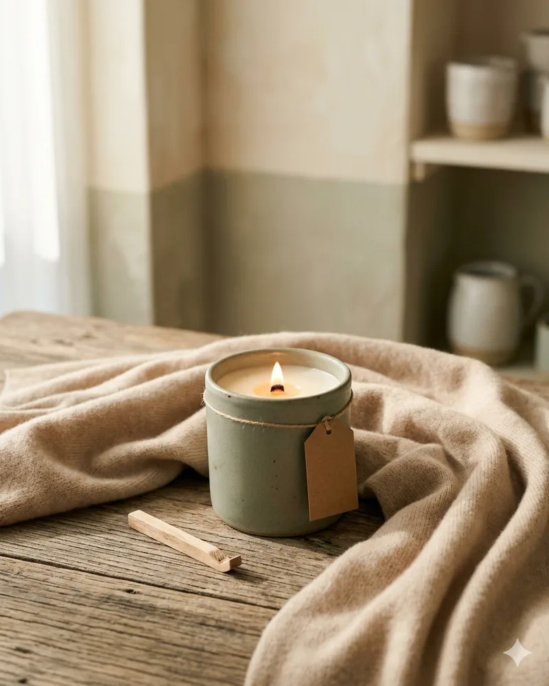 candle no.09 머스크 · 1:1 · warm ember